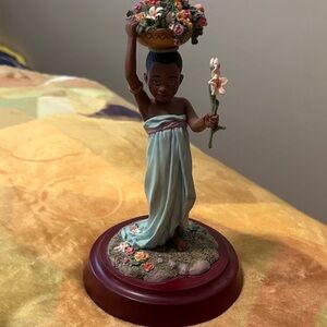 Decorative Figurine with Floral Basket, Thomas Blackshear , The Flower Girl